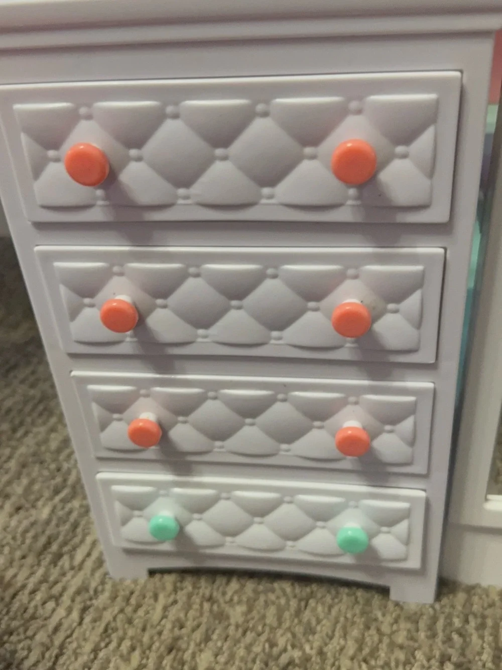 My Life As Doll Loft Bed with Ladder and Coral Chair Dresser - Picture 7 of 9